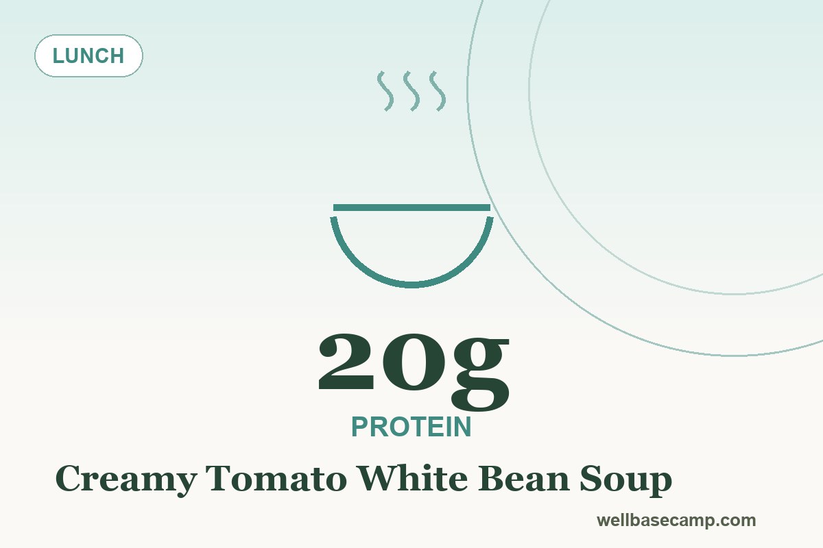 Creamy Blended Tomato & White Bean Soup (Nausea-Friendly)